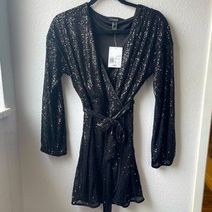 New Forever 21 black sequin dress